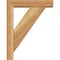 Ekena Millwork Traditional Block Rough Sawn Bracket w/ Offset Brace, Western Red Cedar, 4"W x 14"D x 18"H BKT0402X14X18TRA05RWR - alternate 3